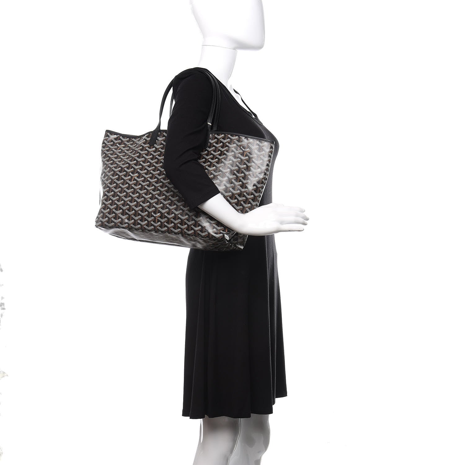 Goyard Goyardine Saint Louis PM Black 2 of 8