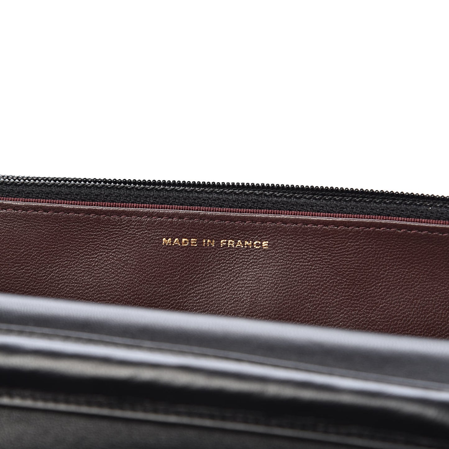 Lambskin Quilted Wallet On Chain WOC Black
