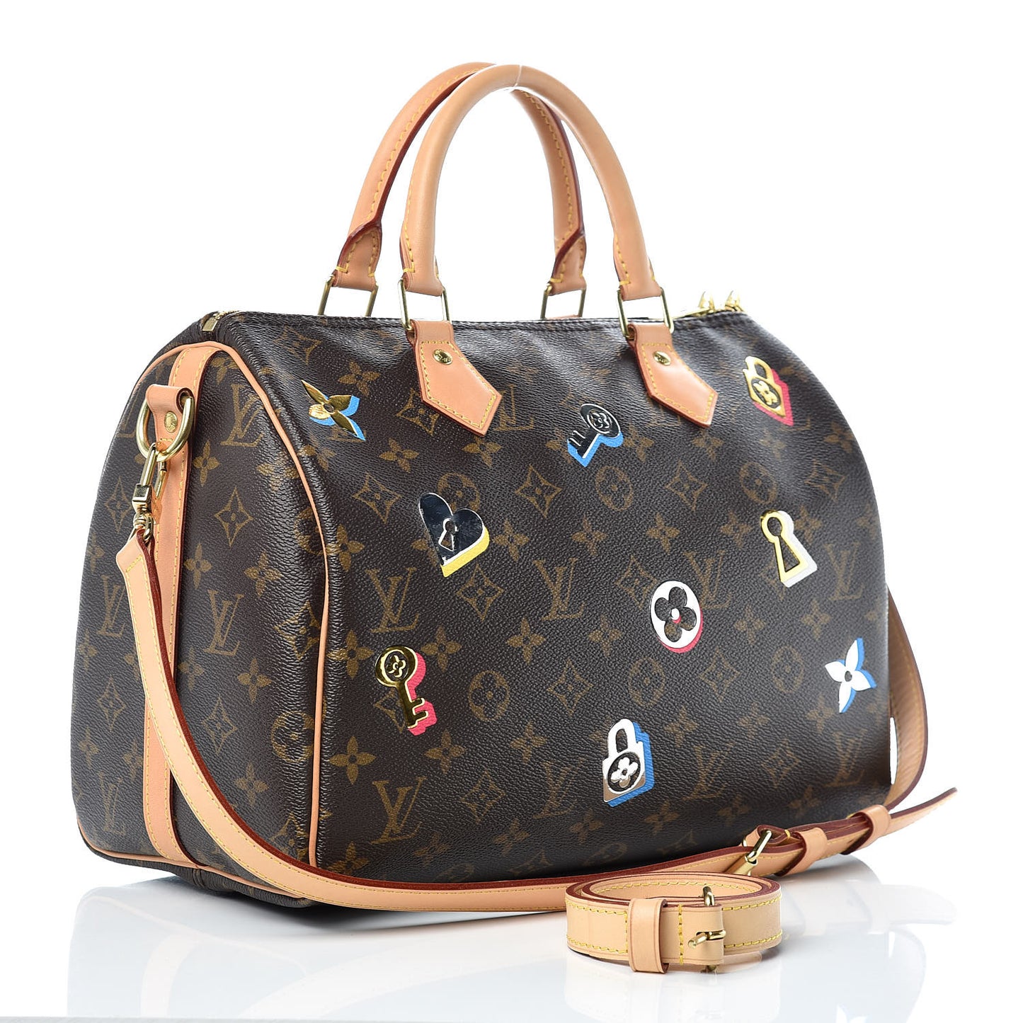 Monogram Love Lock Speedy Bandouliere 30