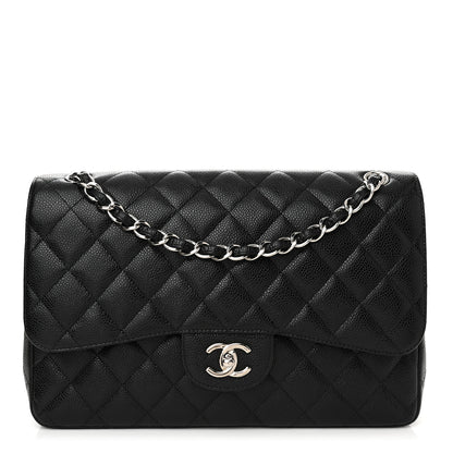 Chanel Caviar Quilted Jumbo Double Flap Black 1 of 13