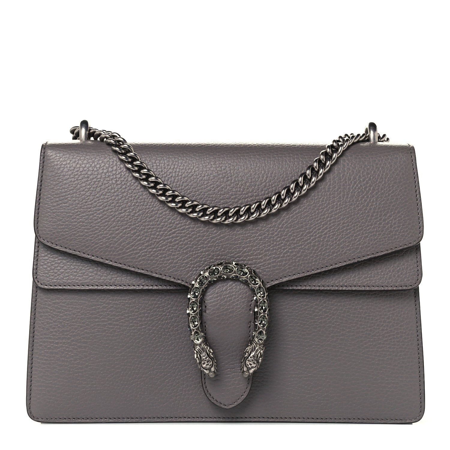 Gucci Dollar Calfskin Crystal Medium Dionysus Shoulder Bag Dusty Grey Black Diamond 1 of 12