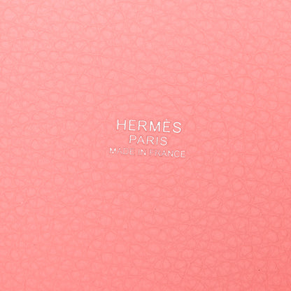 Hermes Taurillon Clemence Picotin Lock 18 PM Rose Sakura 6 of 11