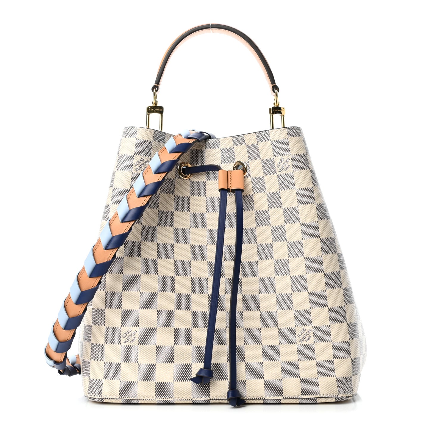 Damier Azur Braided Neonoe MM Blue