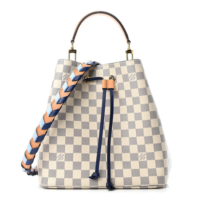 Louis Vuitton Damier Azur Braided Neonoe MM Blue 1 of 4
