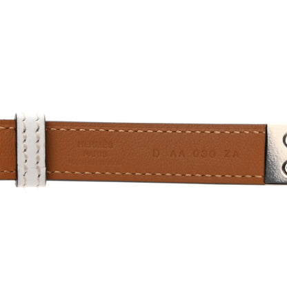 Hermes Epsom Rivale 18 Belt White 3 of 3