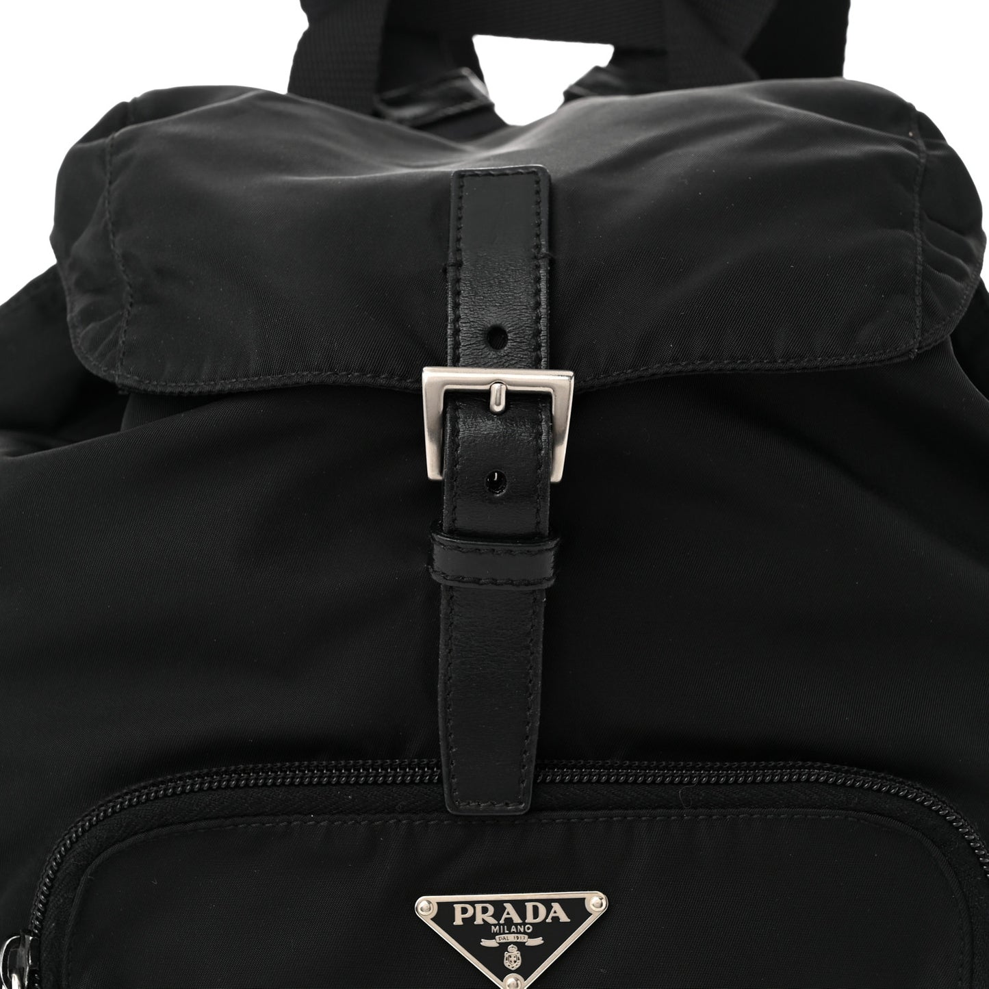 Tessuto Nylon Vela Cinch Backpack Black