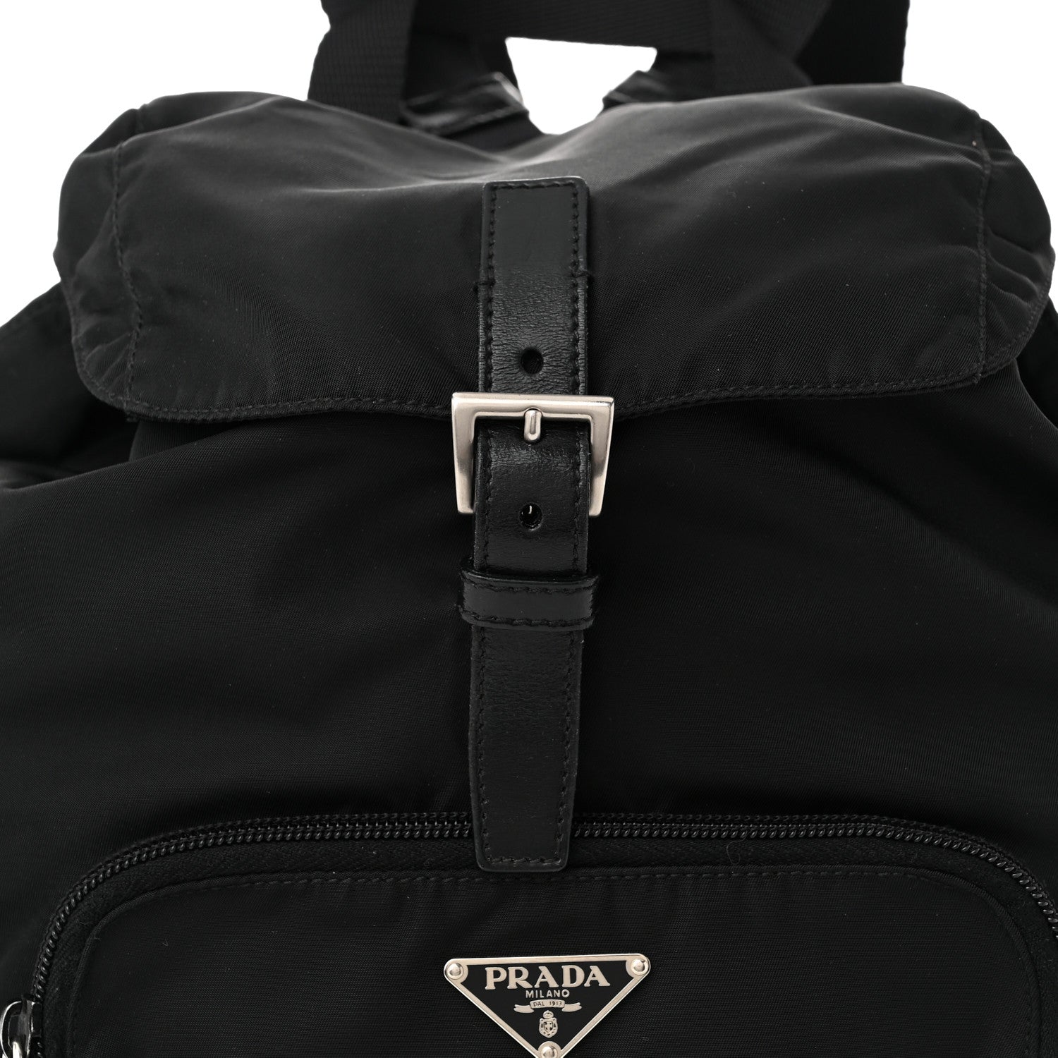 Prada Tessuto Nylon Vela Cinch Backpack Black 8 of 10