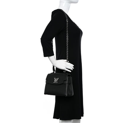 Louis Vuitton Calfskin Lockme Ever Mini Black 2 of 15