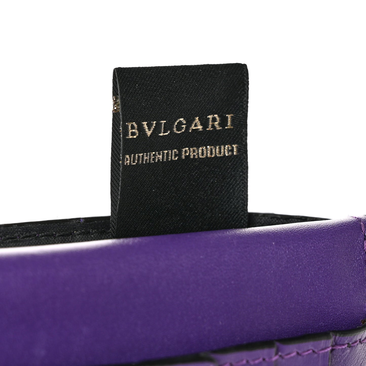 Serpenti Calfskin Card Case Emerald Green Amethyst