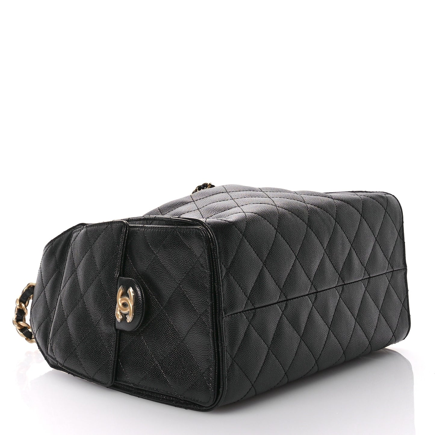 Caviar Quilted Small Chanel 25 Handbag Black