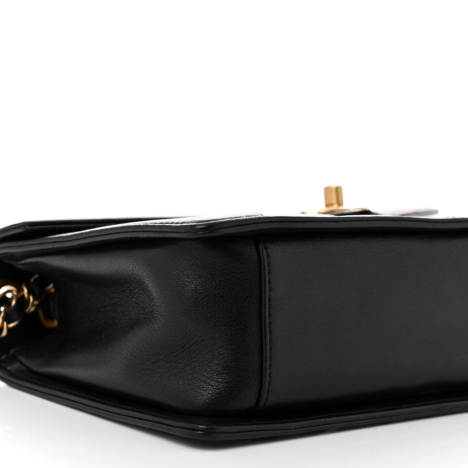 Chanel Lambskin Reversed Chevron Quilted Flap Black 9 of 11