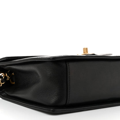 Chanel Lambskin Reversed Chevron Quilted Flap Black 9 of 11