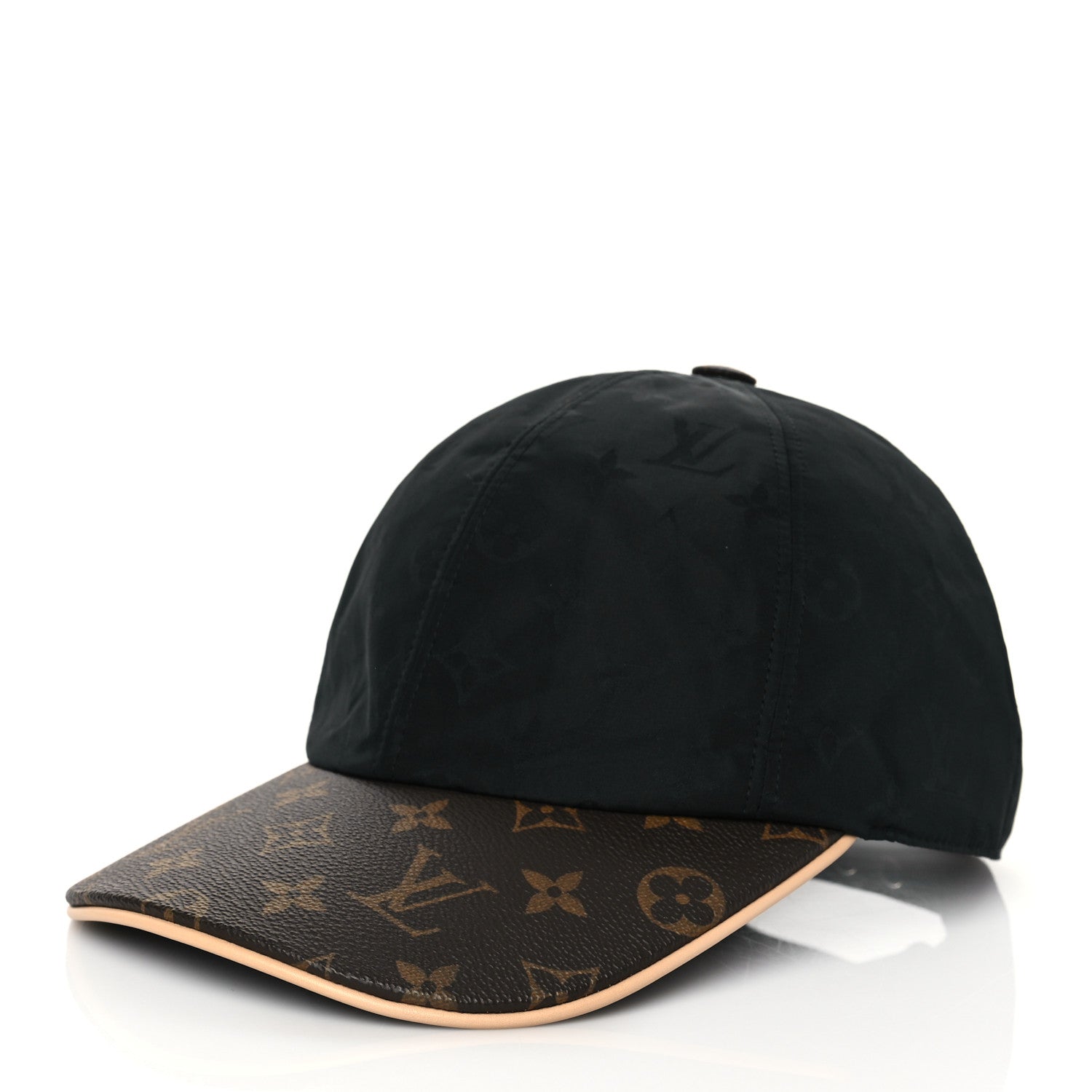 Louis Vuitton Polyester Silk Monogram LV Get Ready Cap M Black 1 of 7
