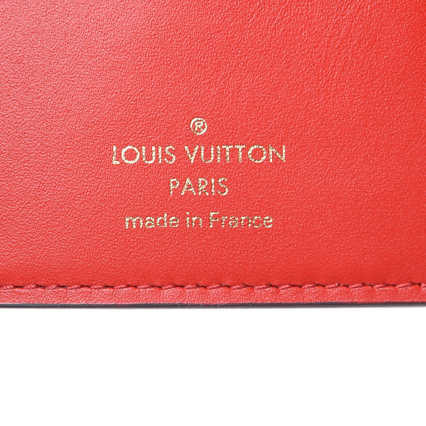 Monogram Flower Lock Compact Wallet Coquelicot