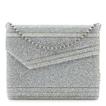 Jimmy Choo Acrylic Glitter Candy Clutch Silver 1 of 13