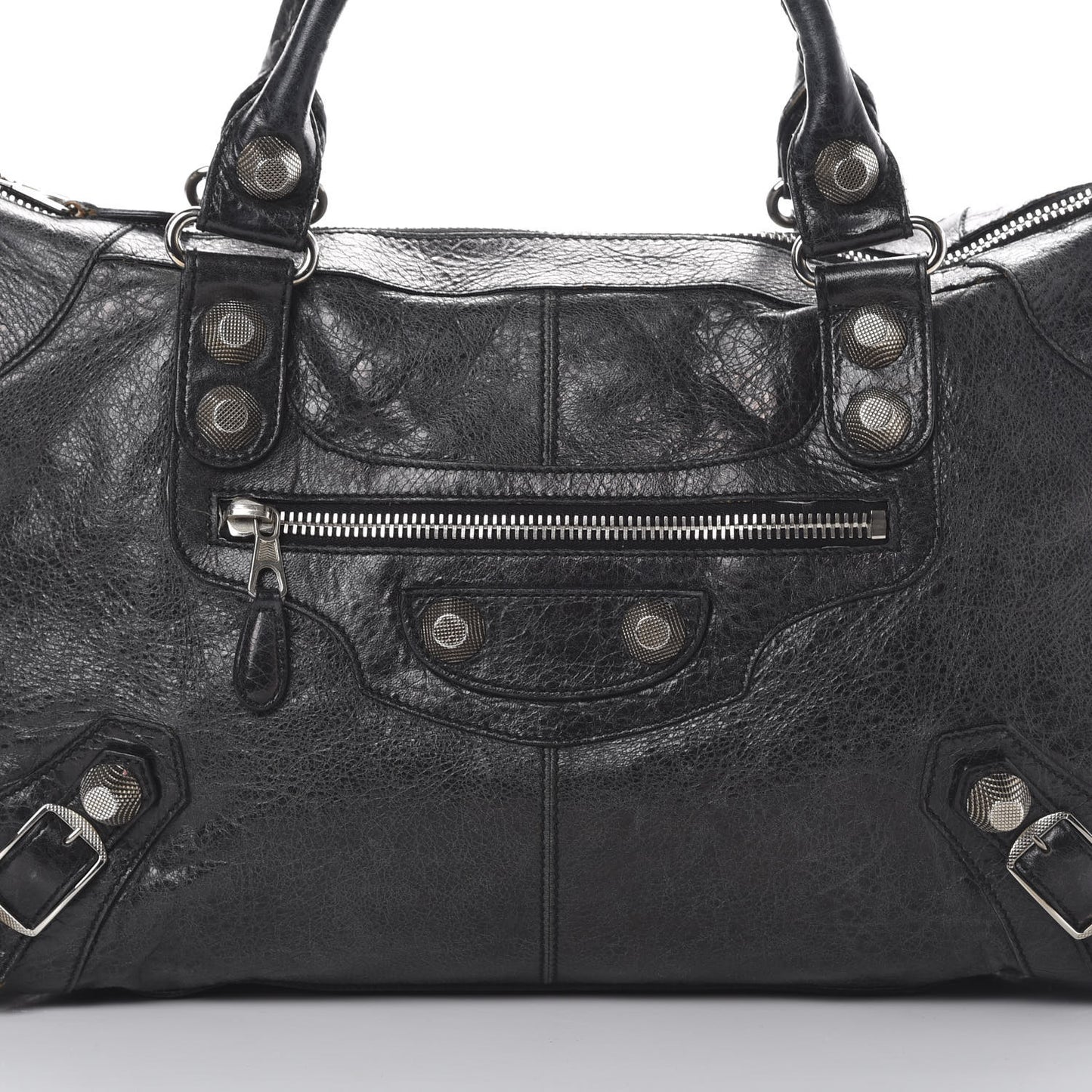 Agneau Giant 21 Silver Hardware Work Black