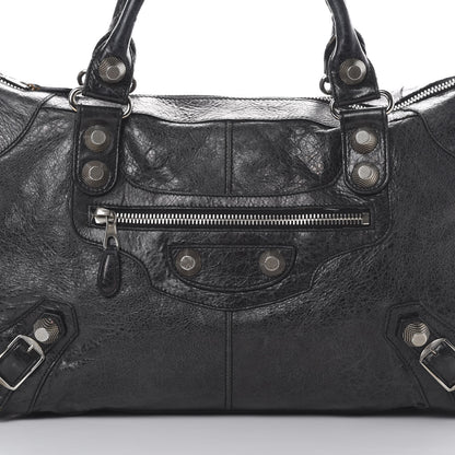 Balenciaga Agneau Giant 21 Silver Hardware Work Black 7 of 16
