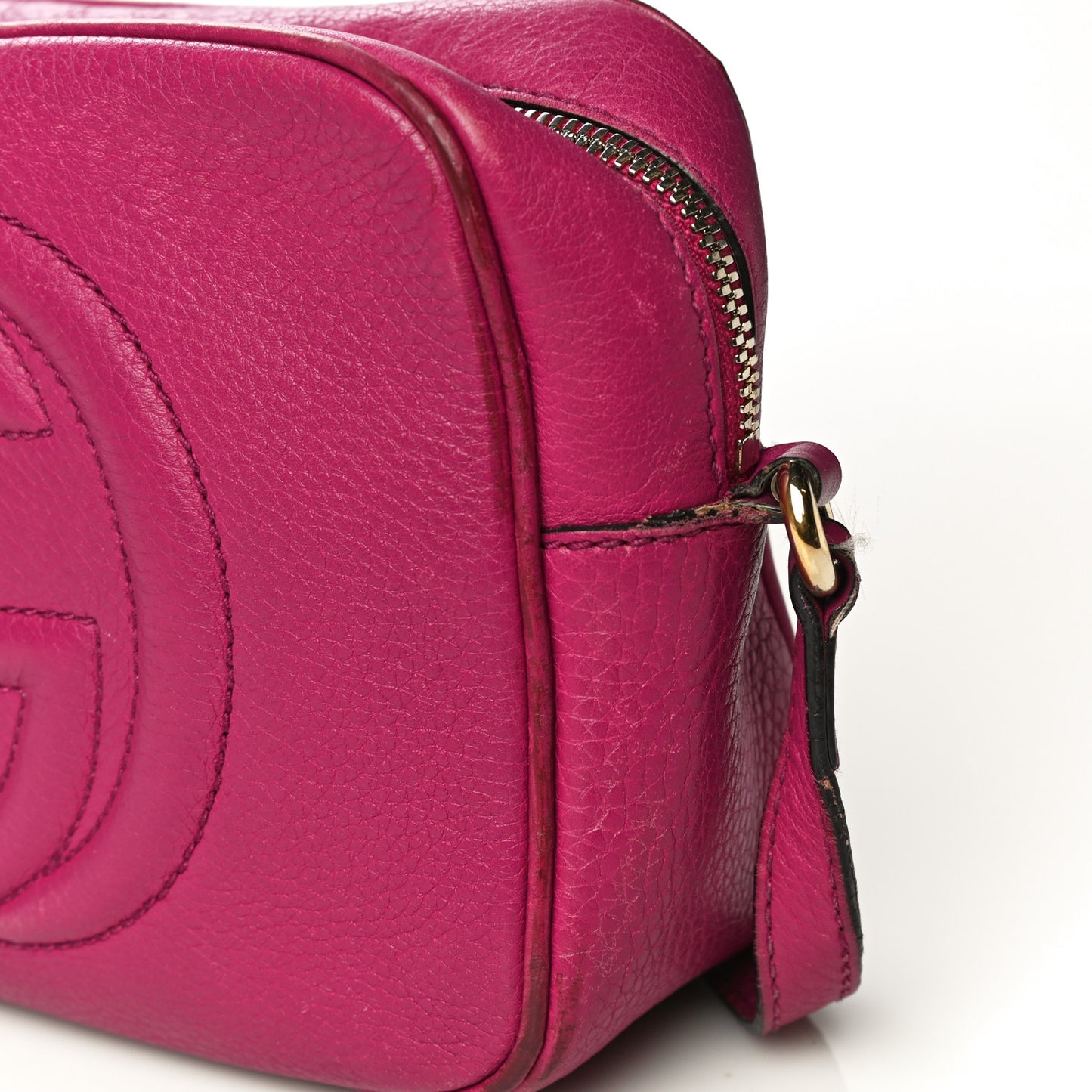 Cellarius Calfskin Small Soho Disco Bag Bright Bouganville