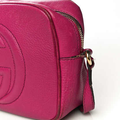 Gucci Cellarius Calfskin Small Soho Disco Bag Bright Bouganville 27 of 33