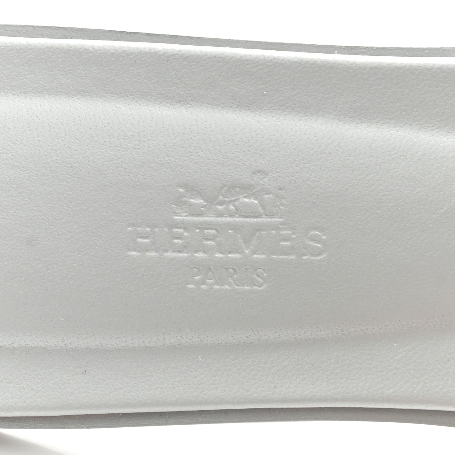 Hermes Epsom Oran Sandals 38 Bleu Glacier 6 of 8
