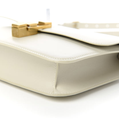 Saint Laurent Smooth Calfskin Carre Satchel Crema Soft 7 of 10