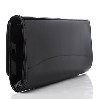 Louis Vuitton Patent Louise EW Clutch Black 3 of 7