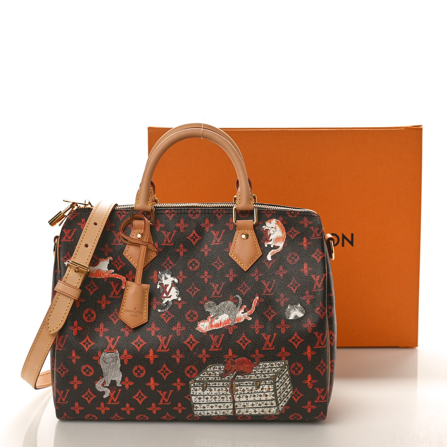 Louis Vuitton Catogram Speedy Bandouliere 30 Marron 11 of 11