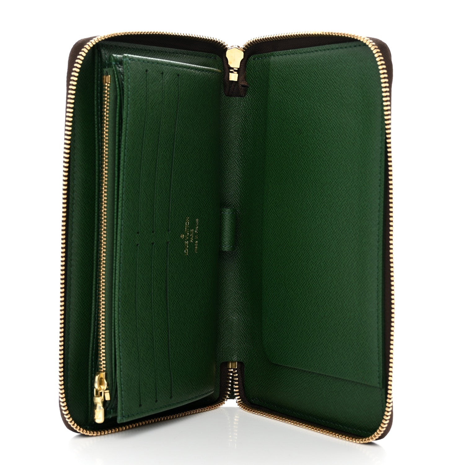 Louis Vuitton Monogram Groom Zippy Organizer Wallet Green 6 of 8