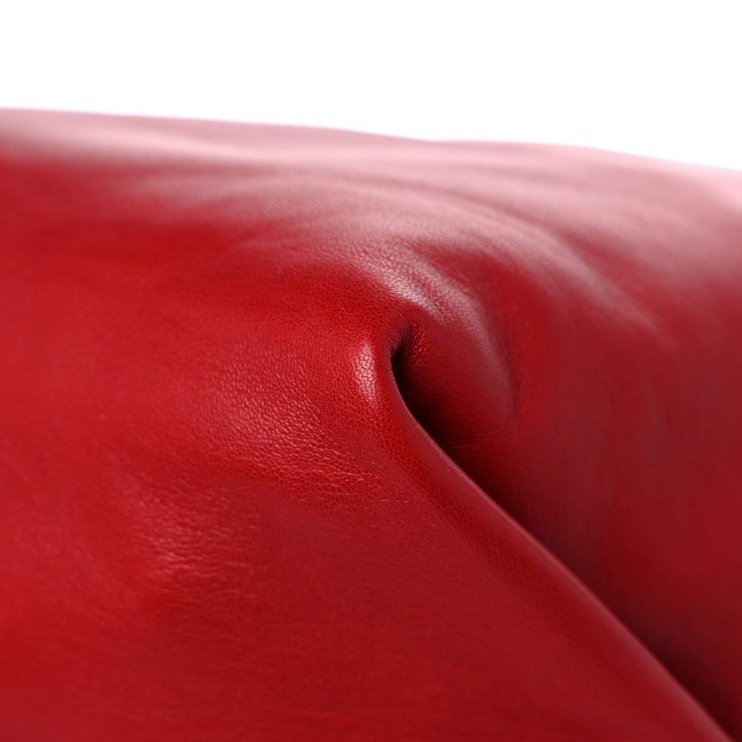 Lambskin Teddy Drawstring Bag Eros Red