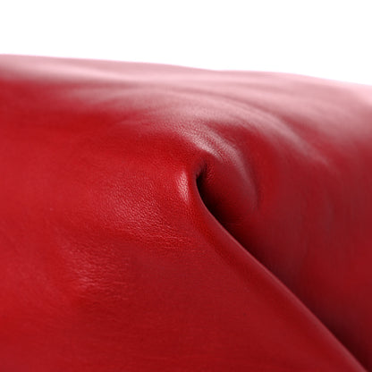 Saint Laurent Lambskin Teddy Drawstring Bag Eros Red 12 of 12