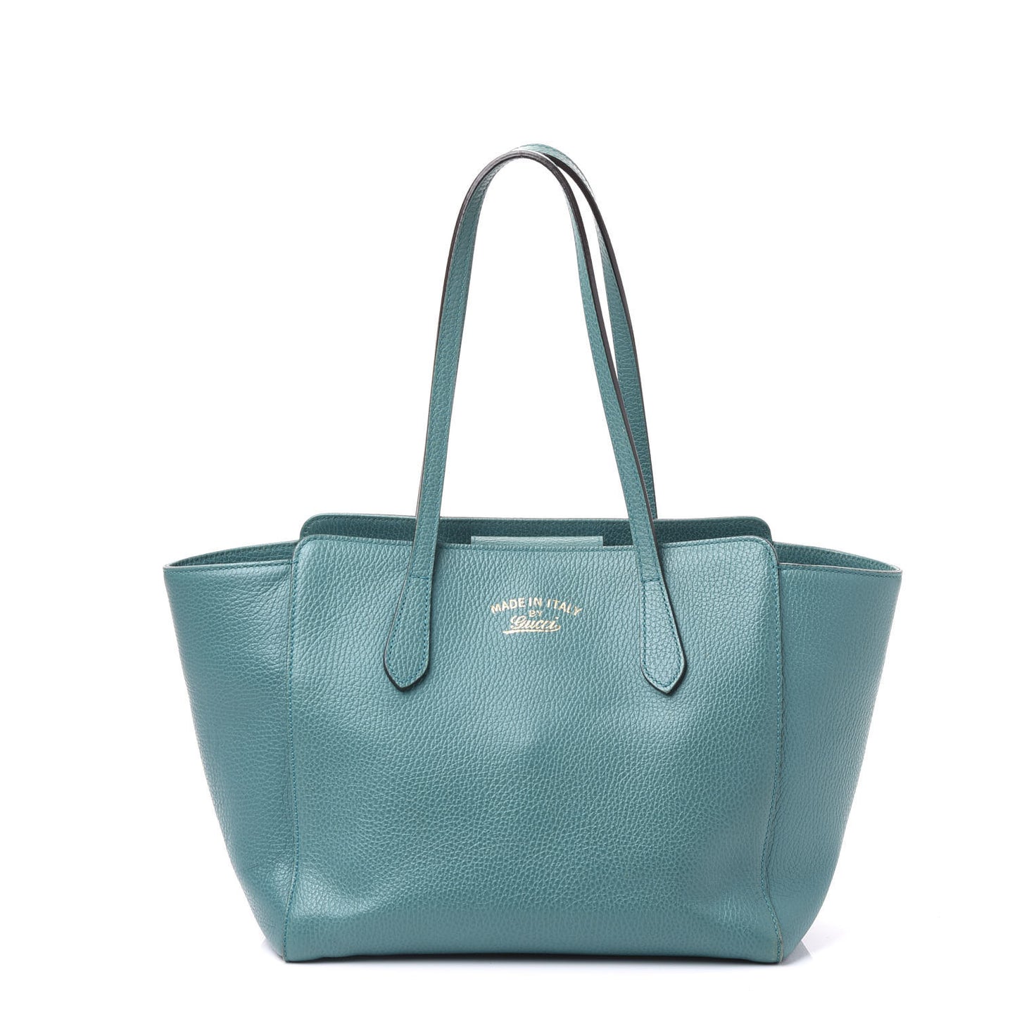 Dollar Calfskin Small Swing Tote Deep Cobalt