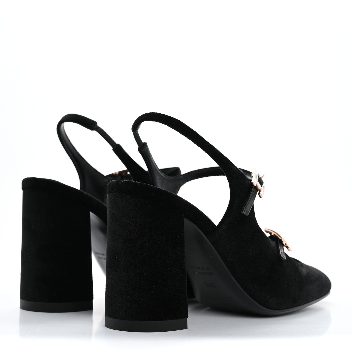 Hermes Velvet Rhinestone Jackie 90 Pumps 36.5 Black 5 of 10