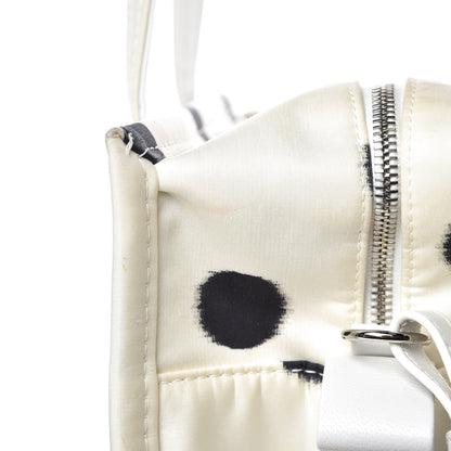 Balenciaga Silk Polka Dot S Bazar Shopper Tote White Black 10 of 18