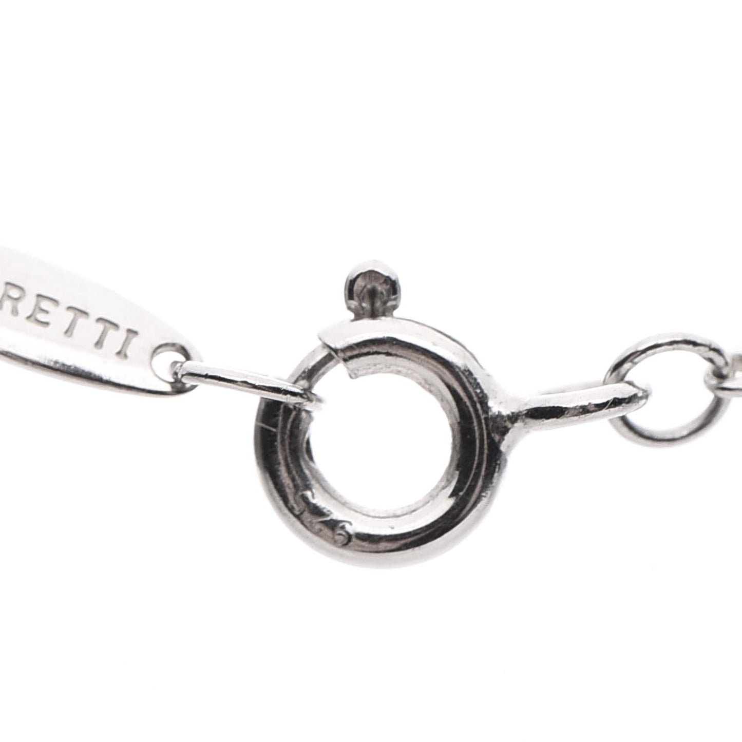 Sterling Silver Diamond .09ctw Elsa Peretti Diamonds by the Yard Three Station Necklace