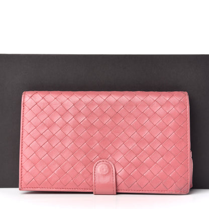 Bottega Veneta Nappa Intrecciato Continental Snap Wallet Quarzo 13 of 13