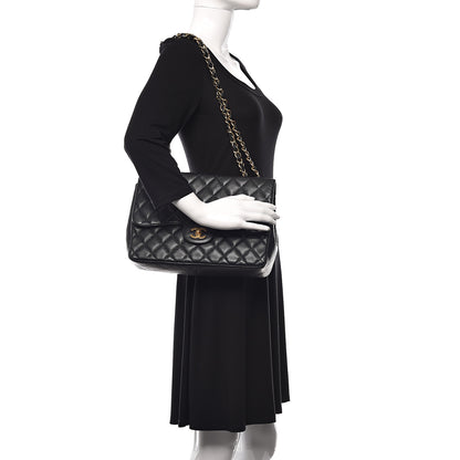 Chanel Caviar Quilted Jumbo Single Flap Black 2 of 11