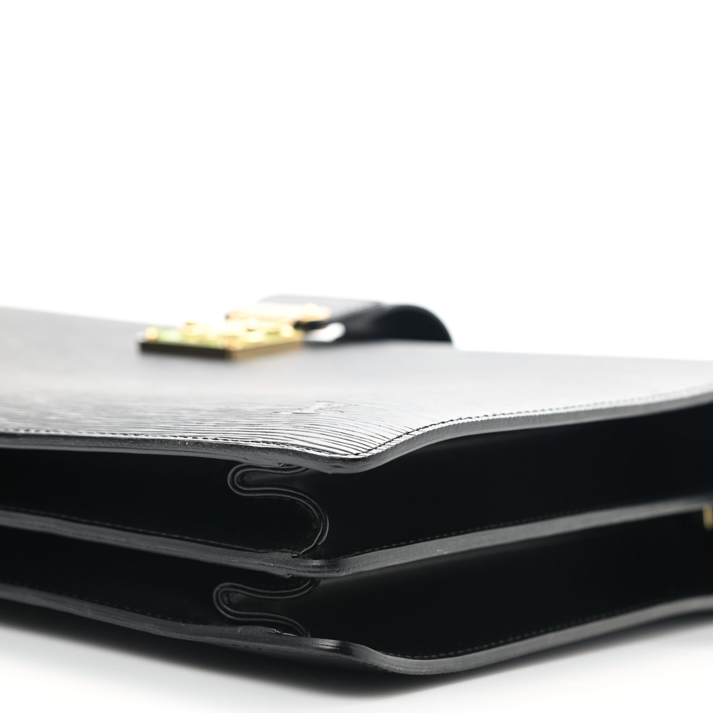 Epi Serviette Fermoir Briefcase Black