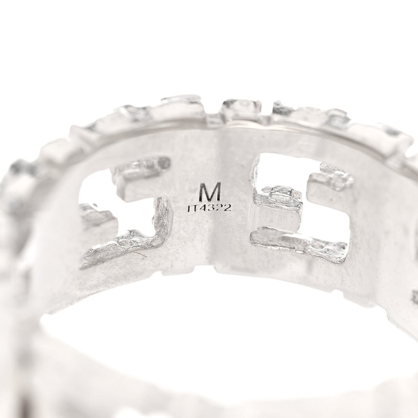 Metal Forever Fendi Ring M 63 10.25 Silver