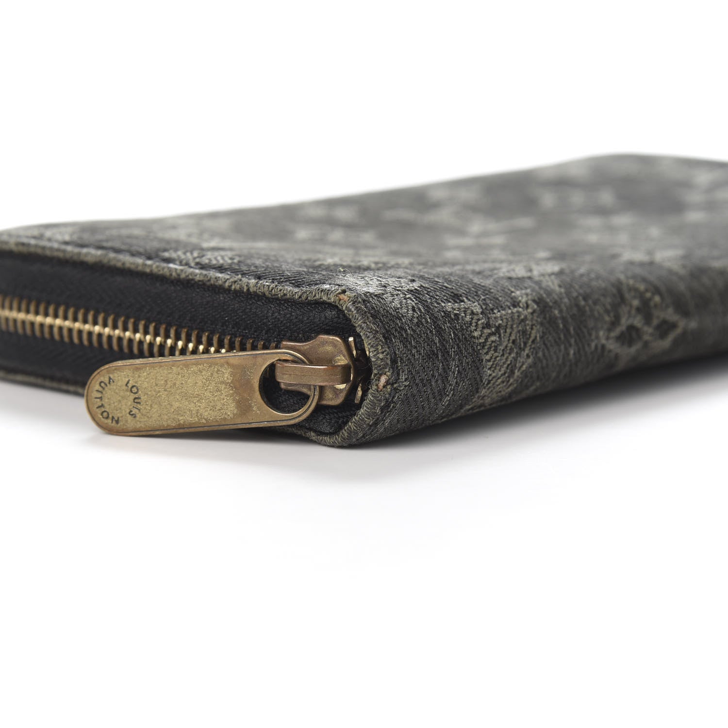 Louis Vuitton Denim Zippy Wallet Black 11 of 12