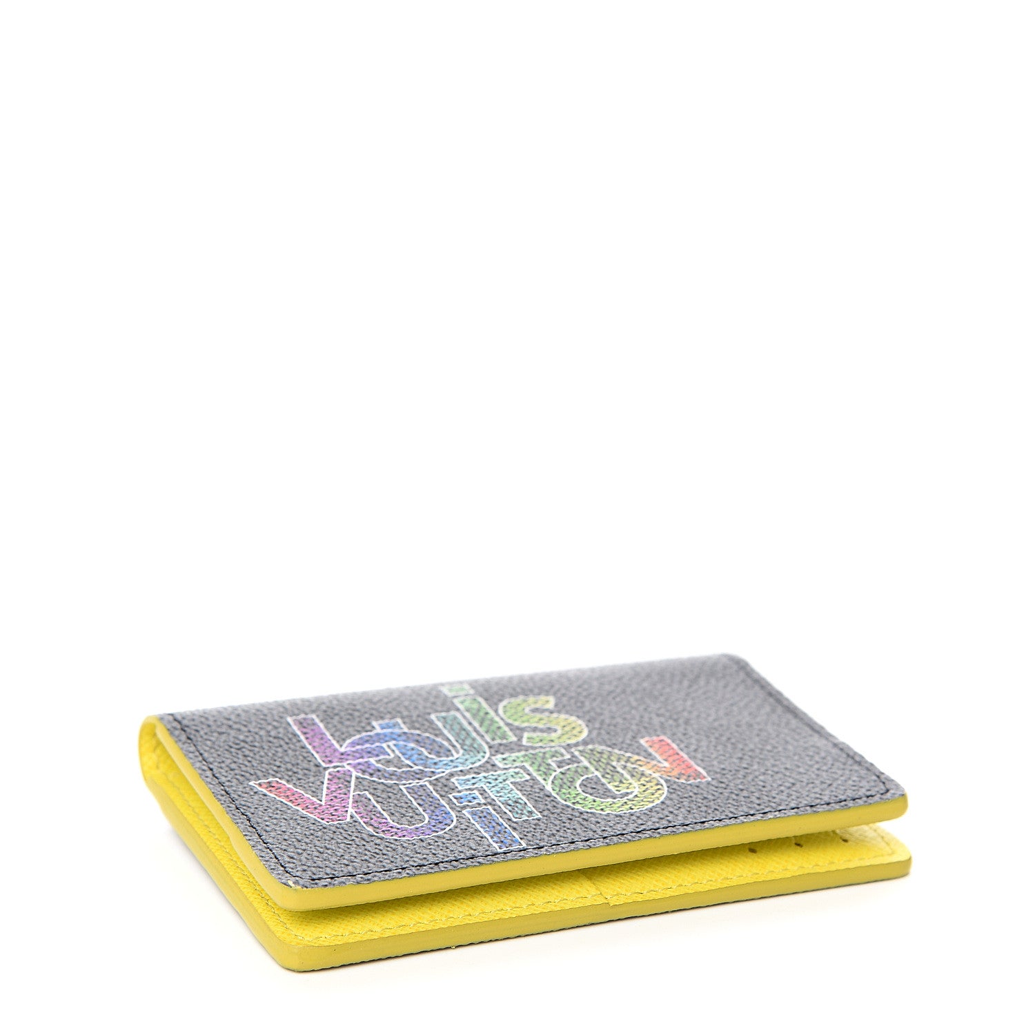 Louis Vuitton Damier Graphite Logo Pocket Organizer Yellow 3 of 7
