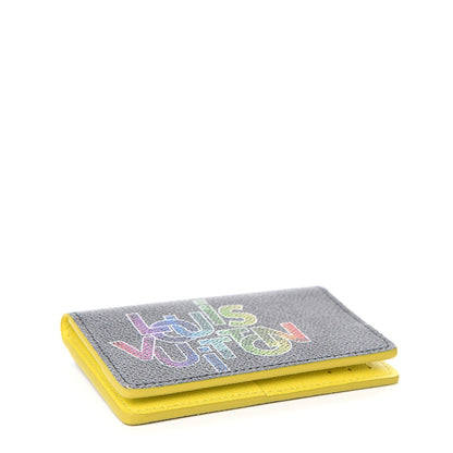 Louis Vuitton Damier Graphite Logo Pocket Organizer Yellow 3 of 7