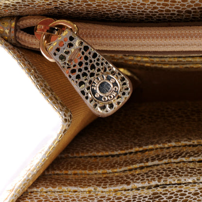Jimmy Choo Glitter Fabric Reese Clutch Wallet Metallic 8 of 10