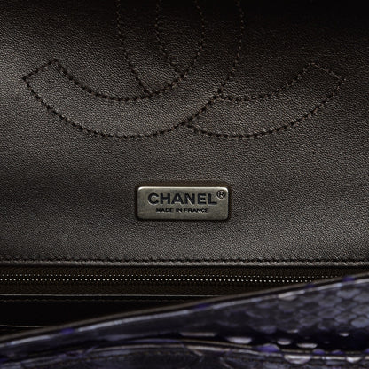 Chanel Metallic Python 2.55 Reissue 226 Flap Purple 6 of 9