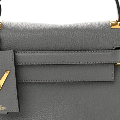 Valentino Garavani Grained Calfskin Small My Rockstud Frame Bag Gray 9 of 12