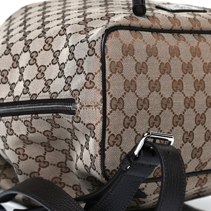 Gucci Monogram Dollar Calfskin O Drawstring Backpack Beige Ebony Testa di Moro Dark Chocolate 9 of 10