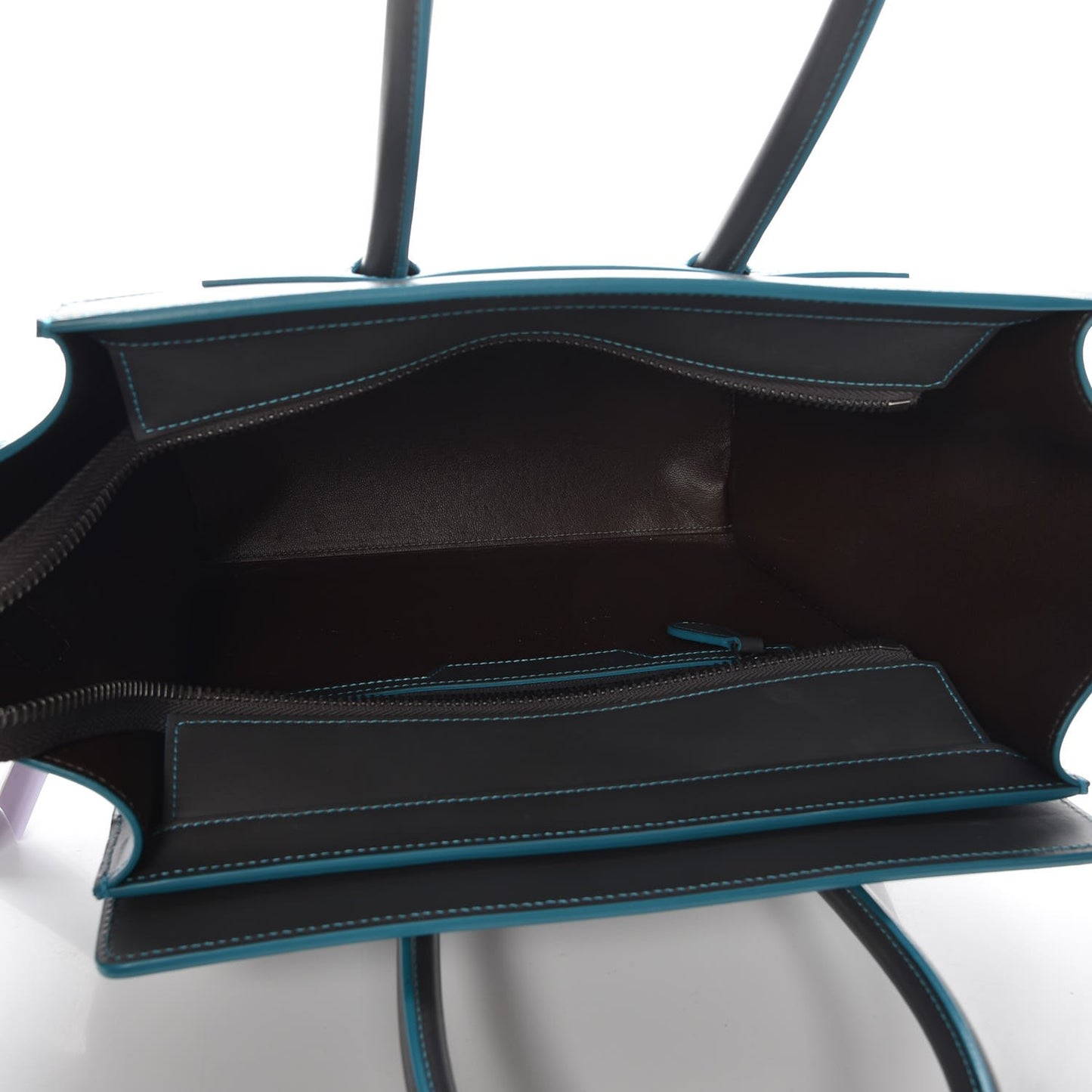 Satin Debossed Calfskin Micro Luggage Anthracite