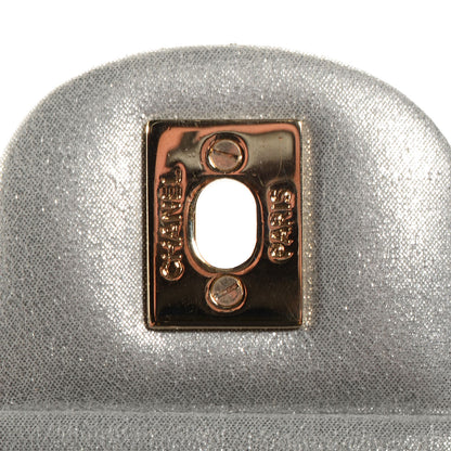 Chanel Iridescent Calfskin Clutch With Chain Flap Silver 8 of 8