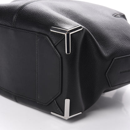 Alexander Wang Pebbled Calfskin Small Emile Black Silver Hardware 8 of 13