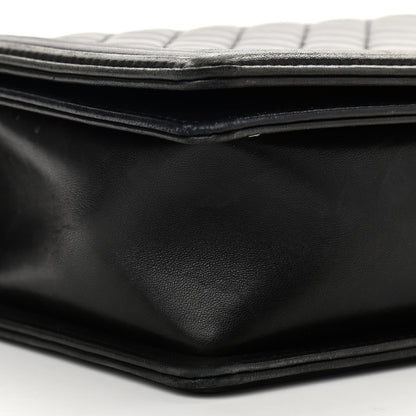 Chanel Lambskin Quilted New Medium Boy Flap Black 9 of 11