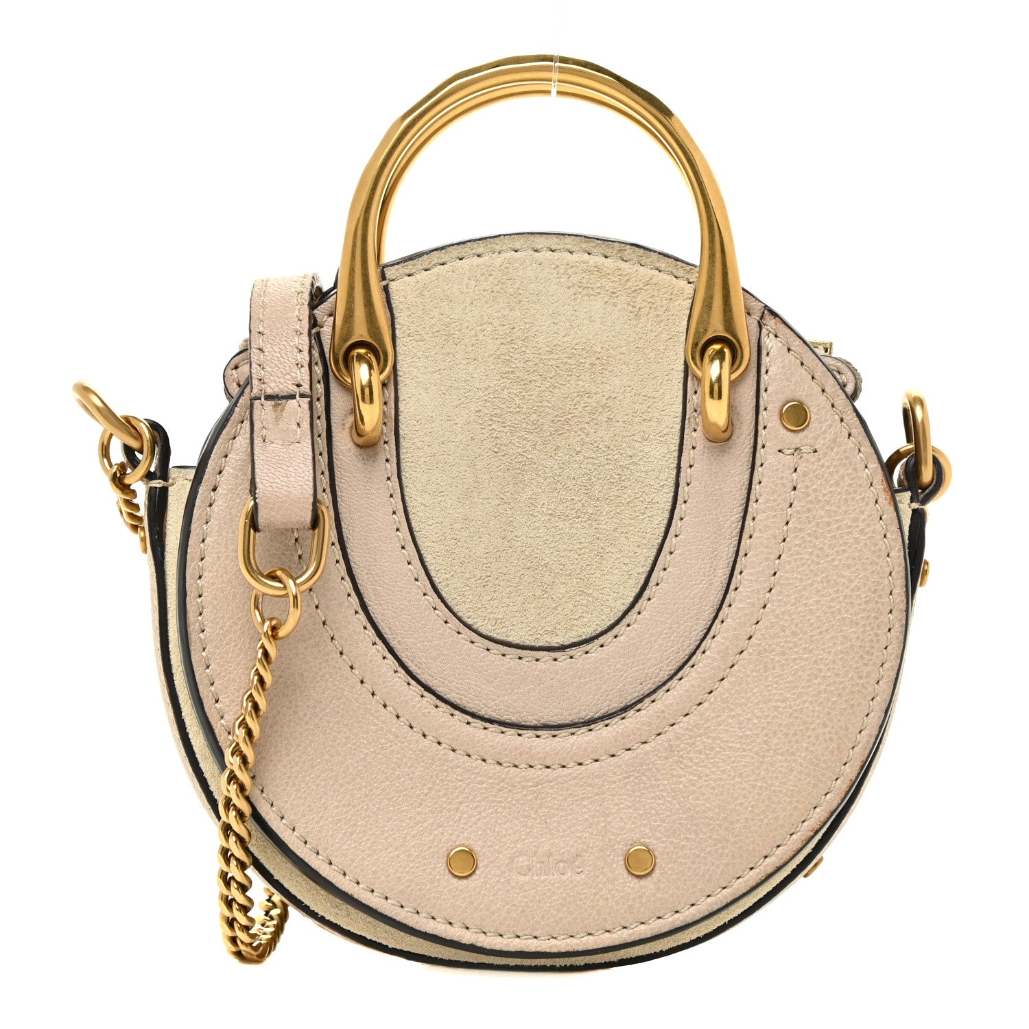 Chloe Goatskin Suede Mini Pixie Bag Beige 1 of 12